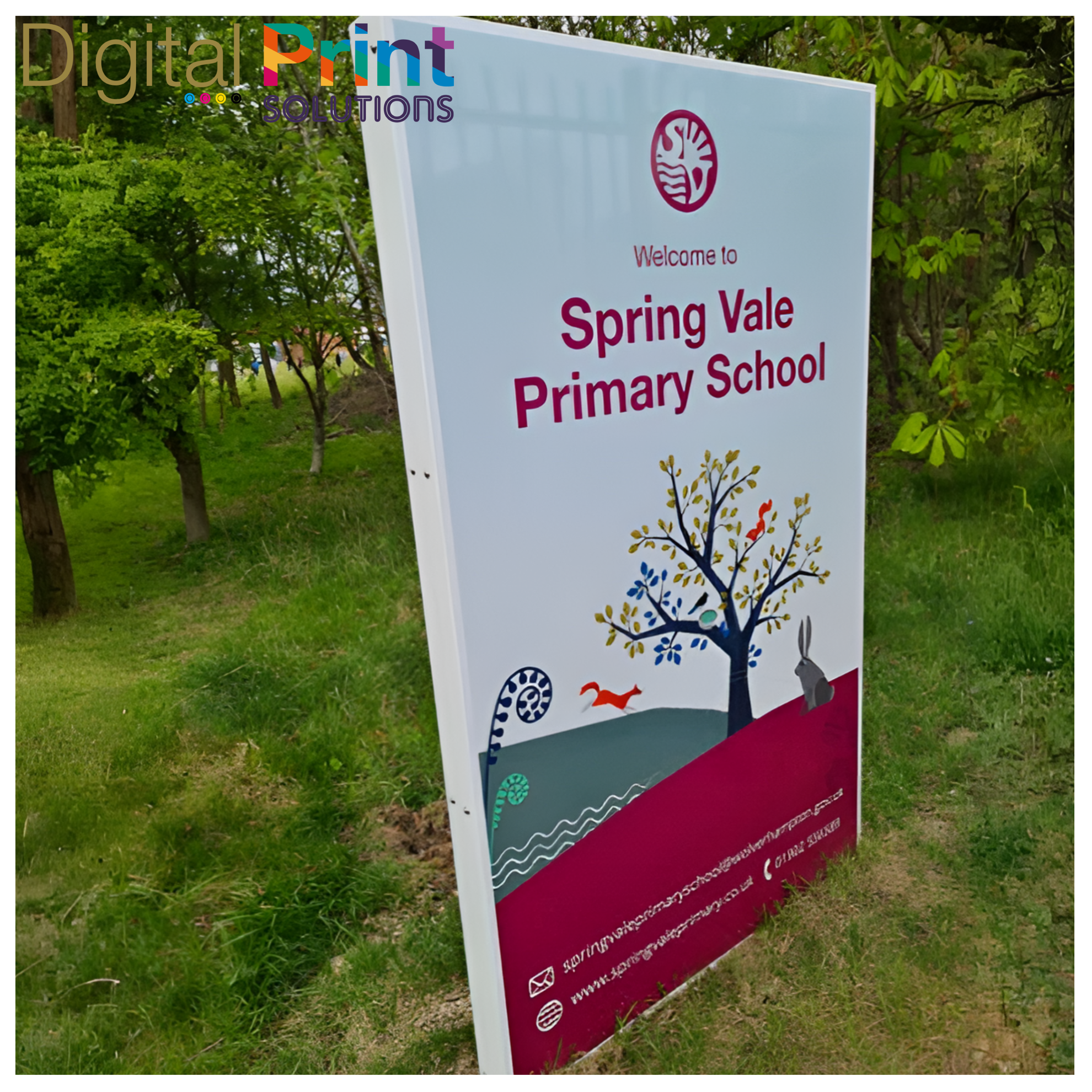 Digital Print Solutions. Aluminium Totem Signage