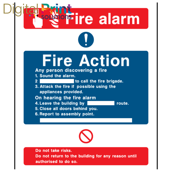 Picture of FIRE ACTION TEMPLATE 15