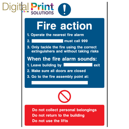 Picture of FIRE ACTION TEMPLATE 25