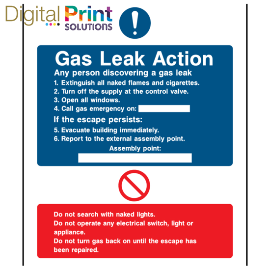 Picture of GAS LEAK ACTION TEMPLATE