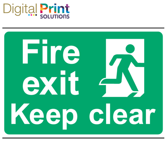 Picture of FIRE EXIT Sign 86