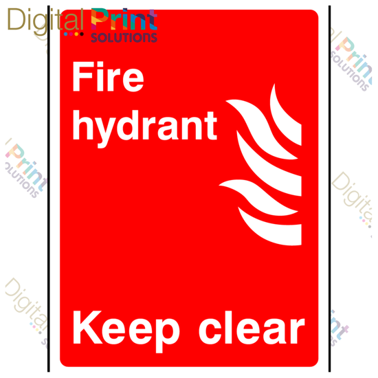 Picture of FIRE HYDRANT KEEP CLEAR