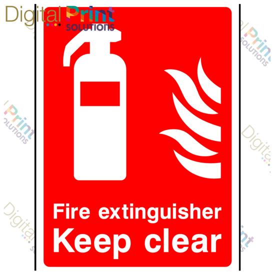 Picture of FIRE EXTINGUISHER KEEP CLEAR