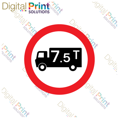 Picture of 7.5-tonne weight restriction for goods vehicles