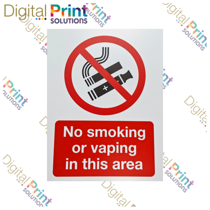 Picture of No Smoking or Vaping in this area